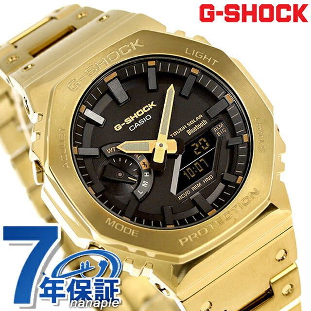 G-shock G-shock太阳能GM-B2100GD-9A全金属2100系列蓝牙男士手表Casio 卡西欧 GM-B2100GD-9ADR