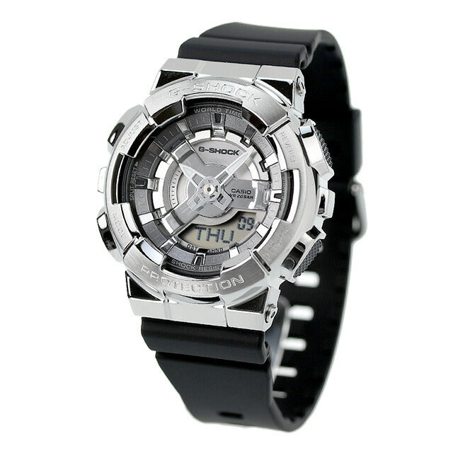 G-Shock Gee Shock G-SHOCK Quartz GM-S110-1A Ladies Watch Brand Anadisy Silver Black Black Casio GM-S110-1ADR