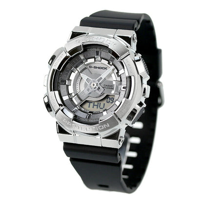 G-Shock Gee Shock G-Shock Quartz GM-S110-1A女士观看品牌Anadisy银色黑色黑色Casio GM-S110-1ADR