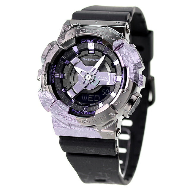 G-shock ge shock g-shock quartz gm-s114gem-1a2男女盖观看品牌anadigi黑色紫色黑色卡西欧男士gm-s114gem-1a2dr