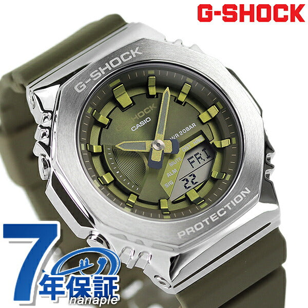 G-shock G-shock GM-S2100石英男性观看品牌GM-S2100-3ADR绿色Casio