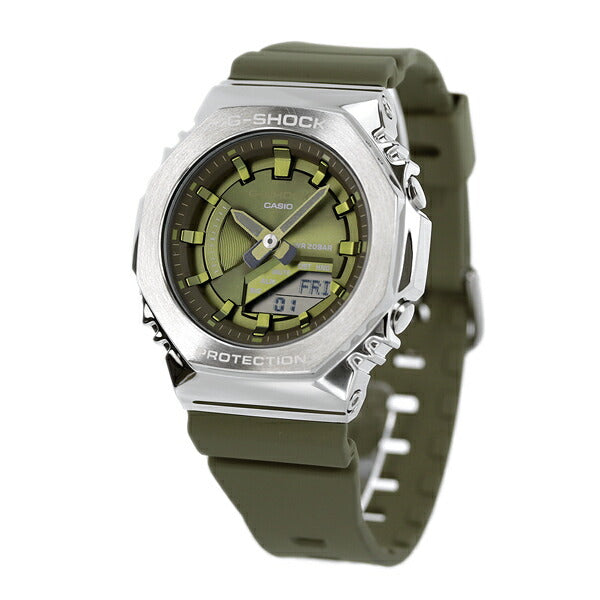 G-shock G-shock GM-S2100石英男性观看品牌GM-S2100-3ADR绿色Casio