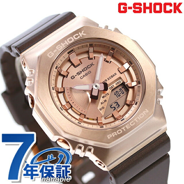 gショック ジーショック G-SHOCK GM-S2100CB-5A アナログデジタル レディース 腕時計 ブランド カシオ casio アナデジ ピンクゴールド ブラウン GM-S2100CB-5ADR