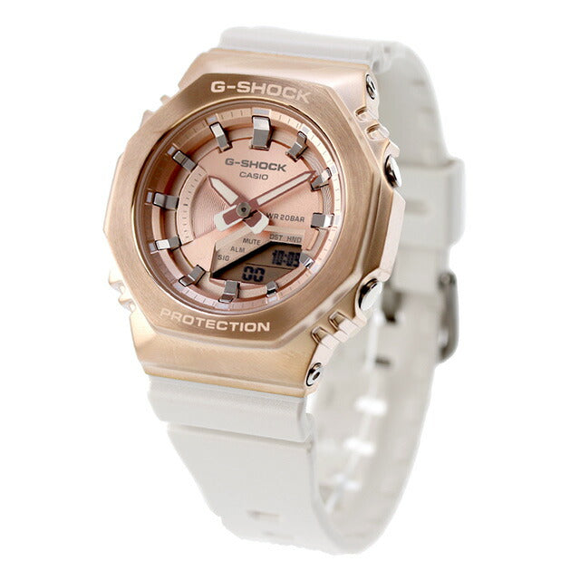 gショック ジーショック G-SHOCK GM-S2100CW-7A アナログデジタル レディース 腕時計 ブランド カシオ casio アナデジ ピンクゴールド ホワイト 白 GM-S2100CW-7ADR