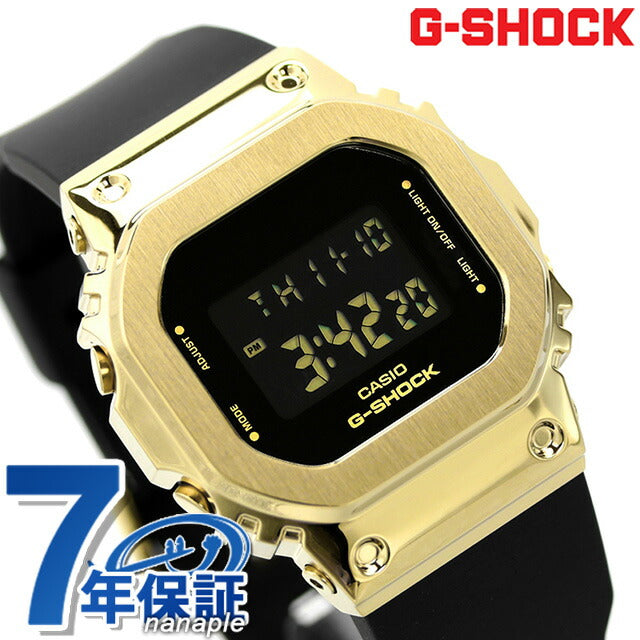 G-Shock Gee Shock g-shock Quartz GM-S5600GB-1数字男士女士观看品牌数字黑色黑色Casio GM-S5600GB-1DR