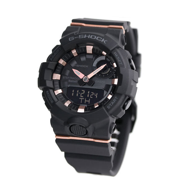 G-Shock Gee Shock Shock G-Shock海外模特男士手表品牌GMA-B800-1ADR全黑粉红色黄金Casio