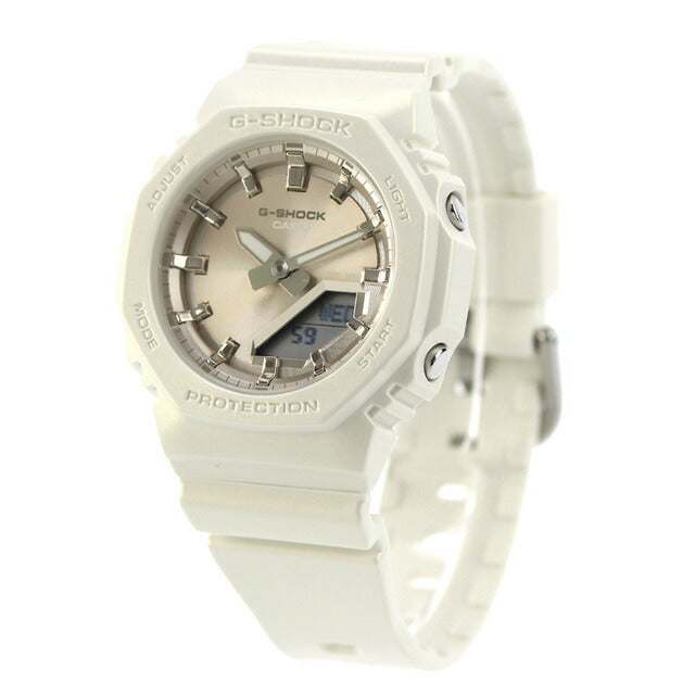 gショック ジーショック G-SHOCK クォーツ 電池式 GMA-P2100ST-7A アナログデジタル レディース 腕時計 ブランド カシオ casio アナデジ ゴールド ホワイト 白 GMA-P2100ST-7ADR