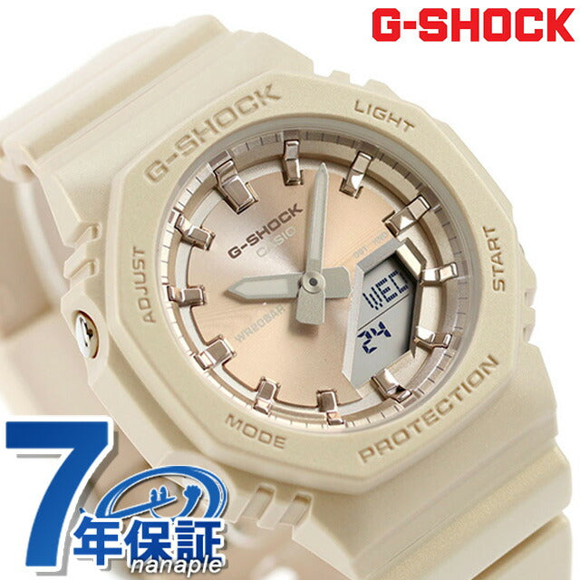 gショック ジーショック G-SHOCK クォーツ 電池式 GMA-P2100ST-9A アナログデジタル レディース 腕時計 ブランド カシオ casio アナデジ ベージュ GMA-P2100ST-9ADR