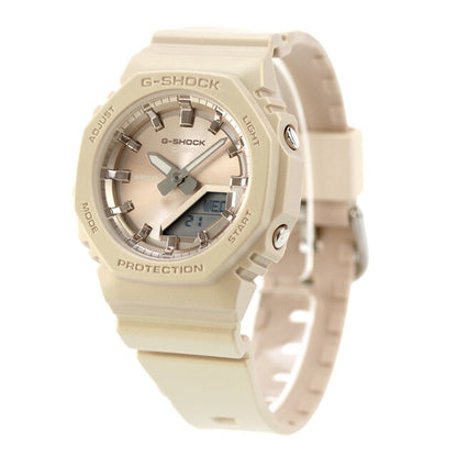 gショック ジーショック G-SHOCK クォーツ 電池式 GMA-P2100ST-9A アナログデジタル レディース 腕時計 ブランド カシオ casio アナデジ ベージュ GMA-P2100ST-9ADR