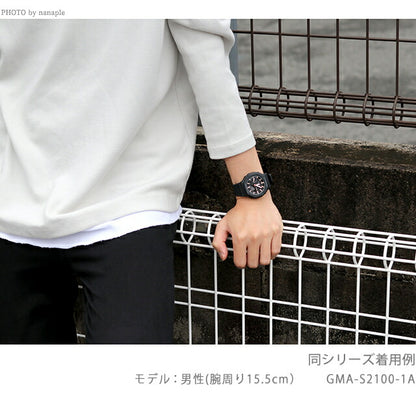 G-shock G-shock Quartz GMA-S2100GA-1A模拟数字中性观看Anadigi Anadigi Black Black Casio 卡西欧 GMA-S2100GA-1ADR