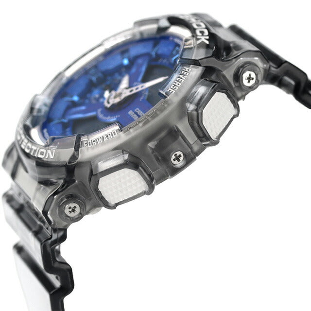 G-Shock Gee Shock Shock G-Shock海外模型海外模型男女通用的观看品牌Casio Anadisy蓝色黑色骨架黑人黑人GMA-S110TB-8ADR