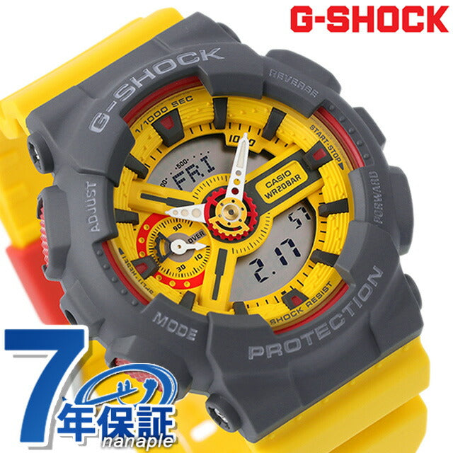 G-shock ge shock g-shock quartz gma-s110y-9a男女盖特品牌anadigi黄色casio男士gma-s110y-9adr