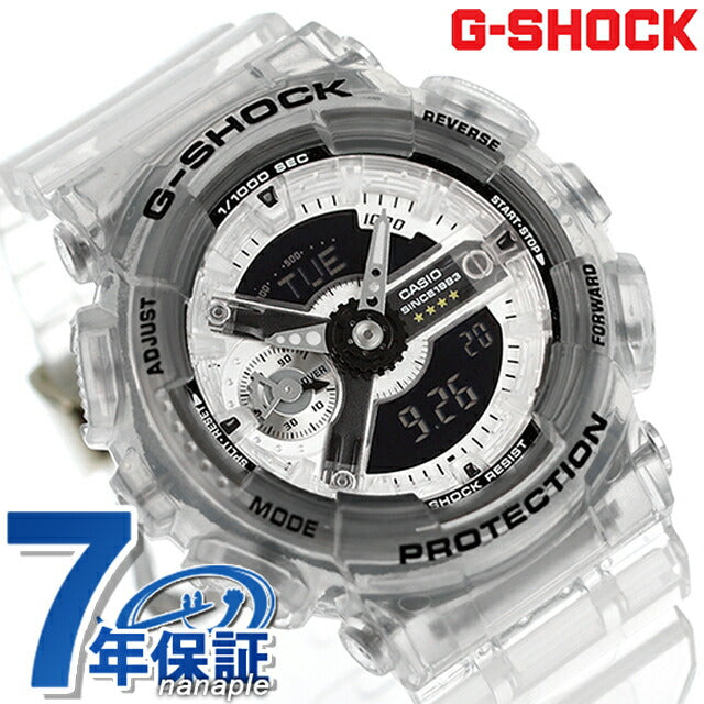 gショック ジーショック G-SHOCK GMA-S114RX-7A ユニセックス メンズ レディース 腕時計 ブランド カシオ アナデジ ブラック スケルトン 黒 GMA-S114RX-7ADR