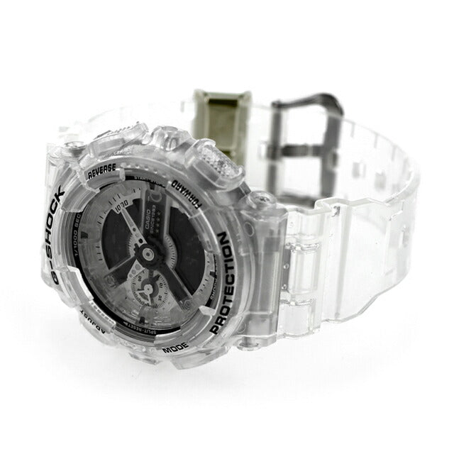 G-shock ge shock g-shock gma-s114rx-7a男女女夫人手表品牌casio anadige黑色骨架黑色GMA-S114RX-7ADR