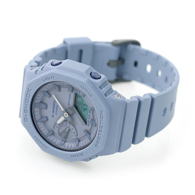 G-shock Gee Shock G-Shock Quartz GMA-S2100BA-2A2男女赛品牌Anadige浅蓝色Casio男士GMA-S2100BA-2A2DR