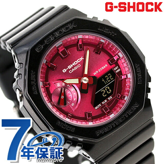 G-shock G-shock GMA-S2100RB-1A模拟数字女性女士女士观看品牌Casio 卡西欧 GMA-S2100RB-1ADR