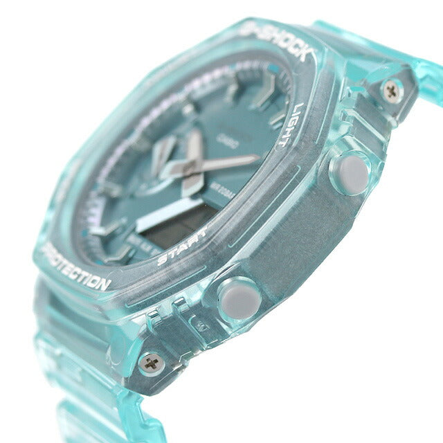 G-Shock Gee Shock G-Shock Quartz GMA-S2100SK-2A模拟数字男士女士观看品牌Anadigi Casio GMA-S2100SK-2ADR