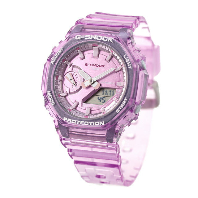 G-Shock Gee Shock G-Shock Quartz GMA-S2100SK-4A模拟数字男士女士观看品牌Anadigi Casio GMA-S2100SK-4ADR