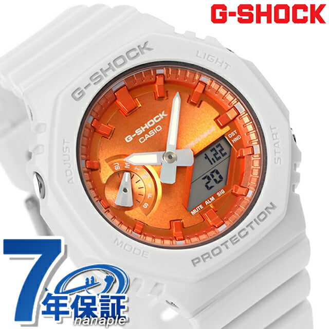 G-Shock Gee Shock G-Shock GMA-S2100WS-7A宝贵的心脏选择2023模拟数字男女女用女士GMA-S2100WS-7ADR