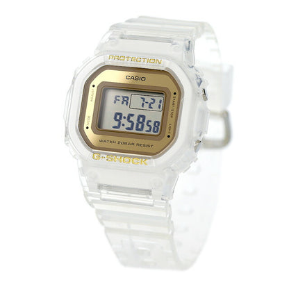 G-Shock Gee Shock G-SHOCK GMD-S5600SG-7 Unisex Watch Brand Casio Digital Mirror Gold Skeleton Men GMD-S5600SG-7DR