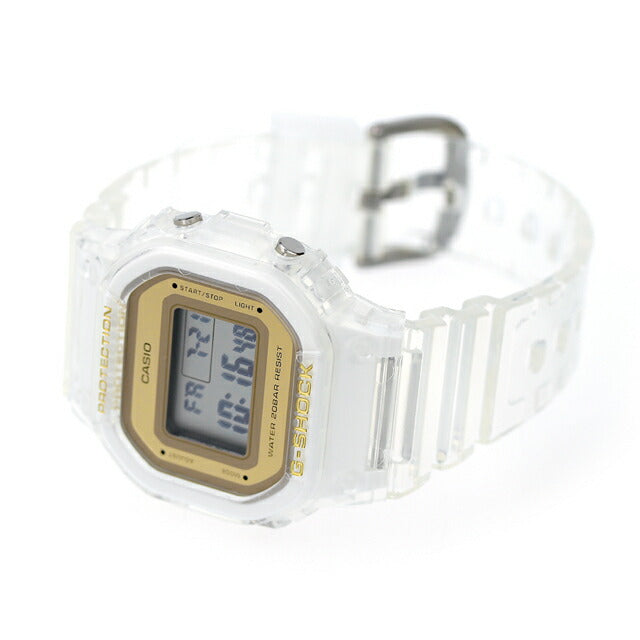 G-Shock Gee Shock G-shock GMD-S5600SG-7男女赛品牌Casio数字镜子金骨架男士GMD-S5600SG-7DR