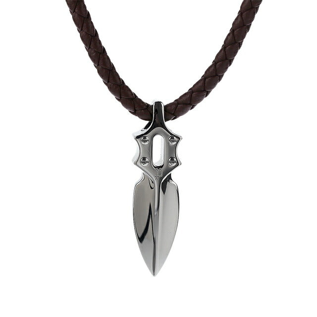 ポリス ネックレス メンズ ブランド ステンレススチール GN0036702 シルバー ブラウン アクセサリー GN0036702
