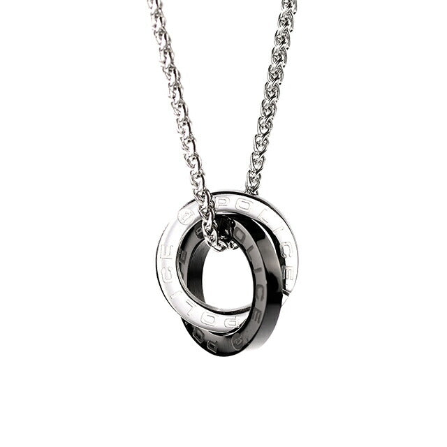 ポリス ネックレス メンズ ブランド N OTEMANU ステンレス GN2102519 シルバー ブラック ジュエリー GN2102519