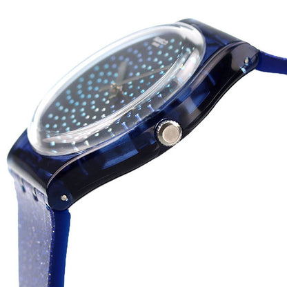 Swatch Ladies Watch Brand BLUMINO Quartz GN270 Clock Brumino 34mm Blue