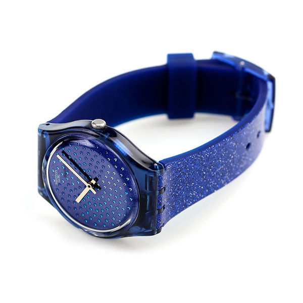 Swatch Ladies Watch Brand BLUMINO Quartz GN270 Clock Brumino 34mm Blue