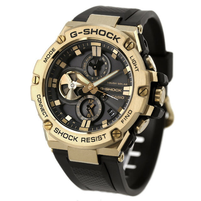 gショック ジーショック G-SHOCK ソーラー GST-B100GB-1A9 Gスチール GST-B100 Bluetooth メンズ 腕時計 ブランド アナログ ブラック 黒 カシオ GST-B100GB-1A9DR