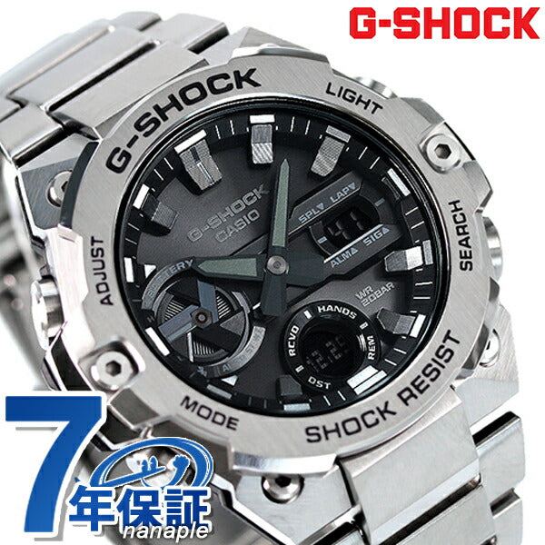 gショック ジーショック G-SHOCK Gスチール GST-B400 ワールドタイム ソーラー メンズ 腕時計 GST-B400D-1ADR ブラック カシオ CASIO