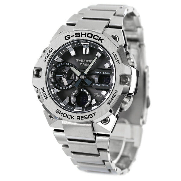 G-shock G-shock G-shock GST-B400世界时间太阳能观看GST-B400D-1ADR BLACKCASIO CASIO