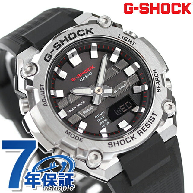 G-Shock Gee Shock G-Shock太阳能GST-B600-1A G-Steel GSteel GSTEEL GST-B600系列蓝牙男士手表Casio 卡西欧 Anadigi黑色黑色GST-B600-1ADR