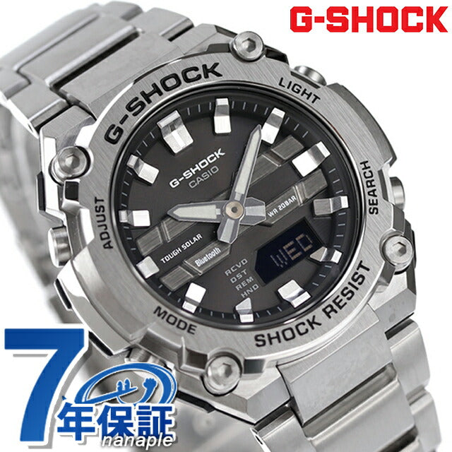 G-Shock Gee Shock G-Shock Solar GST-B600D-1A G-Steel GSteel GSTEEL GST-B600系列蓝牙男士手表Casio 卡西欧 Anadigi黑色黑色GST-B600D-1ADR