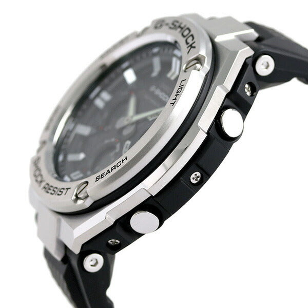 G-shock G-shock G钢电台太阳能观看GST-W110-1AER黑色Casio Casio