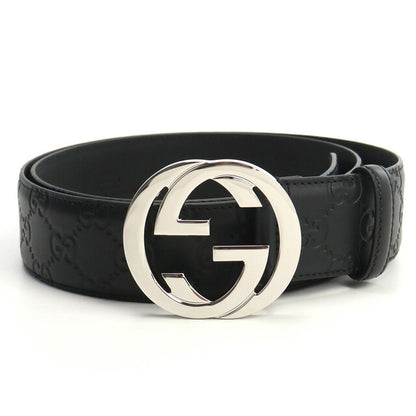 グッチ ベルト メンズ ブランド GUCCI LEATHER GG/LEATHE レザー イタリア 411924 ブラック 小物 選べるモデル GUC411924A