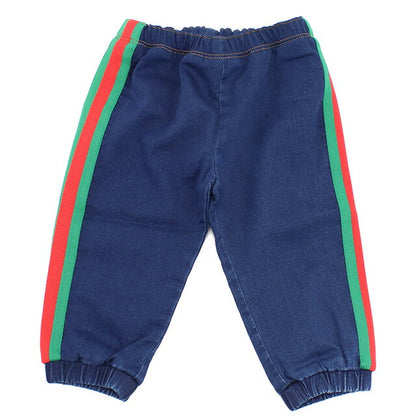 Gucci Pants Baby Brand GUCCI 547187 Navy Green Red Fashion Select GUC547187A