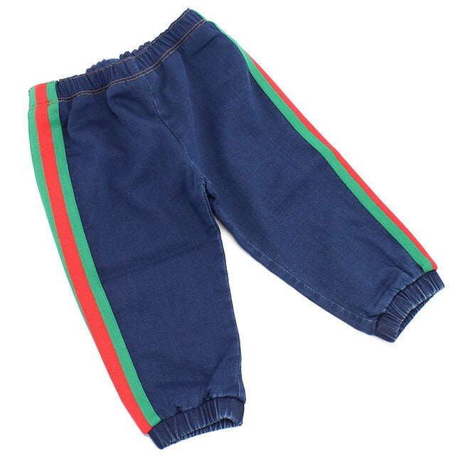 Gucci Pants Baby Brand GUCCI 547187 Navy Green Red Fashion Select GUC547187A