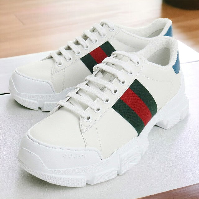 Gucci运动鞋男士品牌Gucci Leather Italy 624701白色小物品可选型号GUC624701A