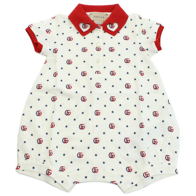 Gucci Romper Baby Brand Italy 718010 White Red Fashion Selectable Model GUC718010A