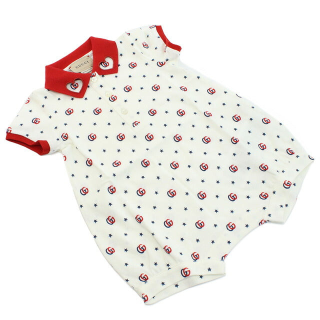 Gucci Romper Baby Brand Italy 718010白色红色时尚可选模型GUC718010A