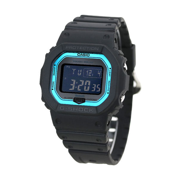 G-shock G-shock广播太阳能GW-B5600数字蓝牙手表品牌GW-B5600-2er黑色Casio男士