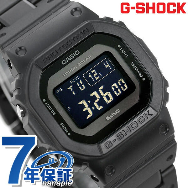 G-Shock Gee Shock G-Shock Radio Solar GW-B5600数字蓝牙手表品牌GW-B5600BC-1Ber全黑卡西欧男士