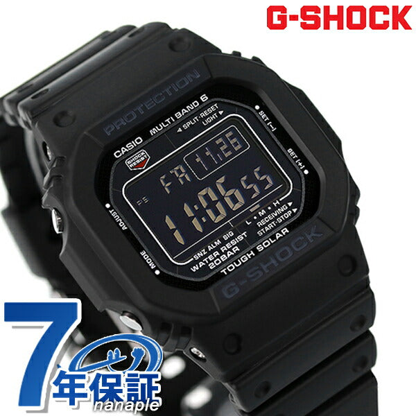 G-Shock Gee Shock G-Shock G-Shock GW-M5610 Origin 5600世界时间无线电太阳能观看品牌GW-M5610U-1BER全黑Casio