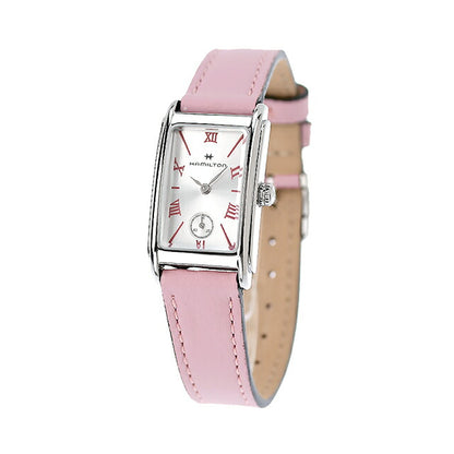 汉密尔顿美国经典Arade更多18.7mm Quartz Watch Brand Ladies Hamilton H11221853模拟银