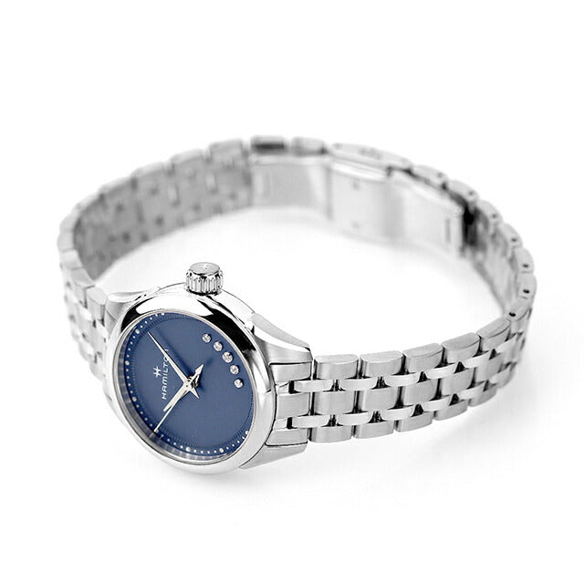 Hamilton Jazz Master 26mm Quartz Watch Brand Ladies Diamond H32111140 Made by analog Blue Switzerland