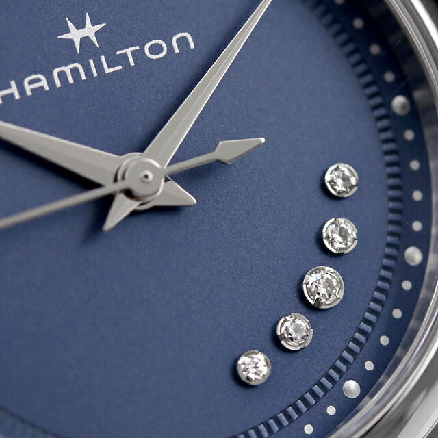 Hamilton Jazz Master 26mm Quartz Watch Brand Ladies Diamond H32111140 Made by analog Blue Switzerland