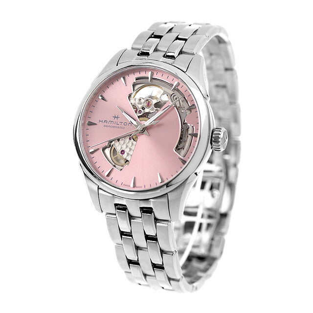 Hamilton Jazz Master 36mm Automatic Mechanical Watch Brand Ladies Open Heart H32215170 Made by analog pink Switzerland