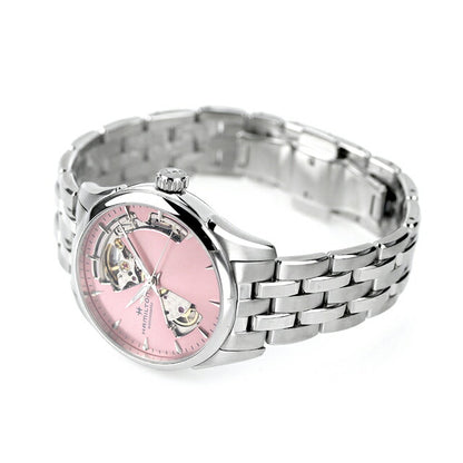 Hamilton Jazz Master 36mm Automatic Mechanical Watch Brand Ladies Open Heart H32215170 Made by analog pink Switzerland