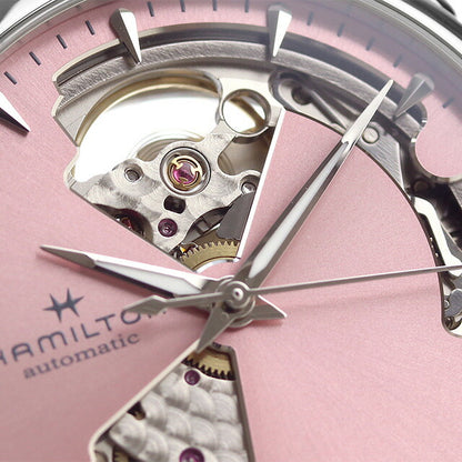 Hamilton Jazz Master 36mm Automatic Mechanical Watch Brand Ladies Open Heart H32215170 Made by analog pink Switzerland